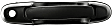 Front and Rear, Driver and Passenger Side Exterior Door Handles, Smooth Black, Front Driver and Passenger Side - With Key Hole; Rear Driver and Passenger Side - Without Key Hole