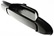 Front and Rear, Driver and Passenger Side Exterior Door Handles, Smooth Black, Front Driver and Passenger Side - With Key Hole; Rear Driver and Passenger Side - Without Key Hole