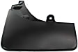 Rear, Driver and Passenger Side Mud Flaps, Black, Plastic