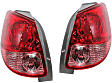 Driver and Passenger Side Halogen Tail Light, Without bulb(s), OE Replacement