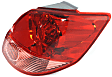 Driver and Passenger Side Halogen Tail Light, Without bulb(s), OE Replacement