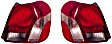 Driver and Passenger Side Halogen Tail Light, With bulb(s), OE Replacement