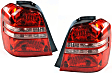 Driver and Passenger Side Halogen Tail Light, Without bulb(s), OE Replacement