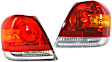 Driver and Passenger Side Halogen Tail Light, Without bulb(s), OE Replacement