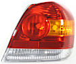Driver and Passenger Side Halogen Tail Light, Without bulb(s), OE Replacement
