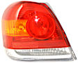 Driver and Passenger Side Halogen Tail Light, Without bulb(s), OE Replacement