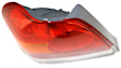 Driver and Passenger Side Halogen Tail Light, Without bulb(s), OE Replacement