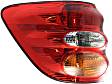 Driver and Passenger Side, Outer Tail Lights, with Bulbs, Halogen, Mounts on Quarter Panel