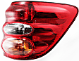 Driver and Passenger Side, Outer Tail Lights, with Bulbs, Halogen, Mounts on Quarter Panel