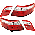 Driver and Passenger Side, Inner and Outer Halogen Tail Lights, Without Bulbs