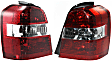 Driver and Passenger Side Halogen Tail Lights, Without Bulb(s), Except Hybrid Model