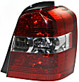 Driver and Passenger Side Halogen Tail Lights, Without Bulb(s), Except Hybrid Model