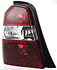 Driver and Passenger Side Halogen Tail Lights, Without Bulb(s), Except Hybrid Model