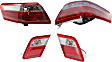 Driver and Passenger Side, Inner and Outer Tail Lights, Inner - with Bulbs, Outer - without Bulb, Halogen