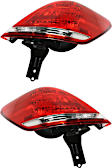 Driver and Passenger Side, Outer Tail Lights, with Bulbs, Halogen, Mounts on Body, CAPA Certified
