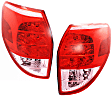 Driver and Passenger Side LED Tail Light, Without bulb(s), OE Replacement