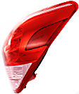 Driver and Passenger Side LED Tail Light, Without bulb(s), OE Replacement