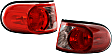 Driver and Passenger Side Halogen Tail Light, Without bulb(s), OE Replacement