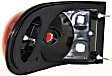 Driver and Passenger Side Halogen Tail Light, Without bulb(s), OE Replacement