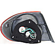 Driver and Passenger Side, Inner and Outer Halogen Tail Light, With bulb(s), OE Replacement