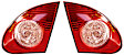 Driver and Passenger Side, Inner Halogen Tail Light, With bulb(s), OE Replacement
