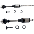 Front, Driver and Passenger Side Axle Assemblies, AWD, Updated Design, Standard Duty Replacement