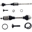 Front, Driver and Passenger Side Axle Assembly - Set of 2