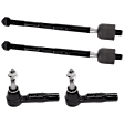 Front, Driver and Passenger Side, Inner and Outer Tie Rod End