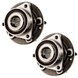 2-Wheel Set Driver and Passenger Side Wheel Hubs