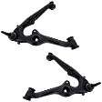 Front, Driver and Passenger Side, Lower Control Arms, With Ball Joints, For Models With Stamped Steel Arms