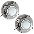 Front, Driver and Passenger Side Wheel Hub, 5 Lugs, RWD