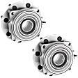 Front, Driver and Passenger Side Wheel Hub, 5 lugs, 4WD