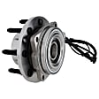 Front, Driver and Passenger Side Wheel Hub, 5 lugs, 4WD