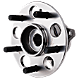 Rear, Driver and Passenger Side Wheel Hub, 5 Lugs