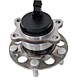 2-Wheel Set Rear, Driver and Passenger Side Wheel Hub, 5 Lugs, With Bearing