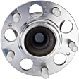 2-Wheel Set Rear, Driver and Passenger Side Wheel Hub, 5 Lugs, With Bearing