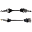 Front, Driver And Passenger Side Axle Assemblies, X/X Sport Models, AWD