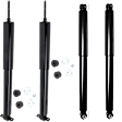 Front and Rear, Driver and Passenger Side Shock, Without Up Country Suspension