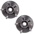 Front, Driver and Passenger Side Wheel Hub, 5 Lugs