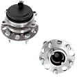 Rear, Driver and Passenger Side Wheel Hub, 5 Lugs, FWD