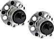 Rear, Driver and Passenger Side Wheel Hub, 5 Lugs, With Bearing
