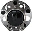 Rear, Driver and Passenger Side Wheel Hub, 5 Lugs, With Bearing