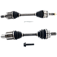 Front, Driver and Passenger Side Axle Assemblies, Updated Design, Standard Duty