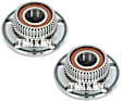 SET-TM512012 Rear, Driver and Passenger Side Wheel Hub, With Bearing, FWD, Timken OE Replacement