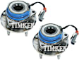 SET-TM512153 Rear, Driver and Passenger Side Wheel Hub, With Bearing, Timken OE Replacement