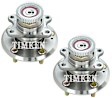 SET-TM512189 Rear, Driver and Passenger Side Wheel Hub, With Bearing, Timken OE Replacement