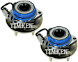 SET-TM512223 Rear, Driver and Passenger Side Wheel Hub, With Bearing, Timken OE Replacement