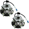SET-TM512229 Rear, Driver and Passenger Side Wheel Hub, With Bearing, Timken OE Replacement