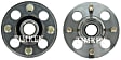 SET-TM513035 Rear, Driver and Passenger Side Wheel Hub, 4 Lugs, With Bearing, FWD, Timken OE Replacement