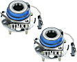SET-TM513087 Front, Driver and Passenger Side Wheel Hub, With Bearing, FWD, Timken OE Replacement